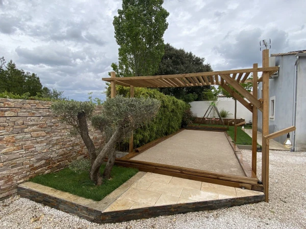 Réalisation de terrain de pétanque