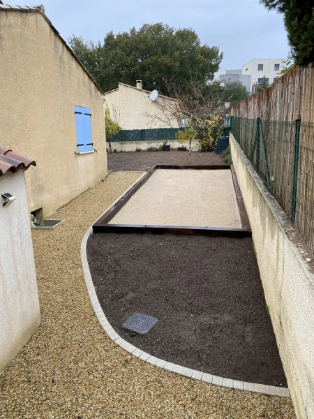Réalisation de terrain de pétanque